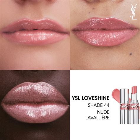 ysl loveshine 44 nude lavalliere|YSL LOVESHINE LIP OIL STICK .